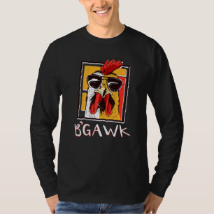 Camiseta Crazy Chicken Shirt Rooster W Gafas de sol Bgawk C