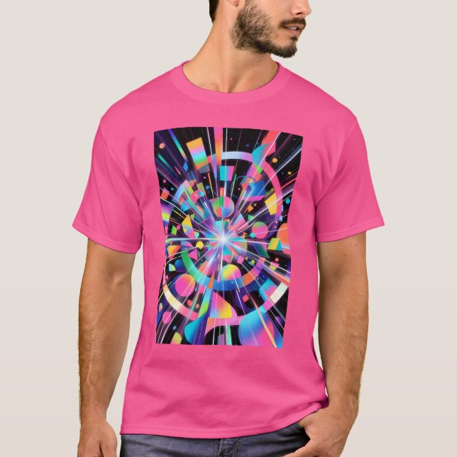 Camiseta Crazy Colour Mix Art Tshirt For Tshirt For Men  (Anverso)
