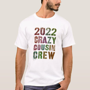 Camiseta CRAZY COUSIN CREW 2022 Leopard Print Funny Mawmaw