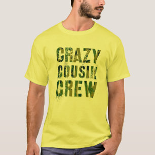 Camiseta CRAZY COUSIN CREW Camo Funny Mawmaw Pawpaw Reeduca