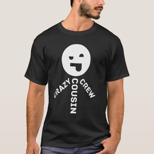 Camiseta Crazy Cousin Crew Joker Payaso Reunit Familia (Anverso)
