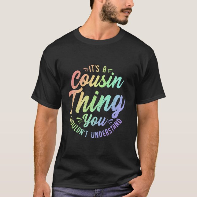 Camiseta Crazy Cousin Thing Mateo Grupo Equipo familiar Reu (Anverso)