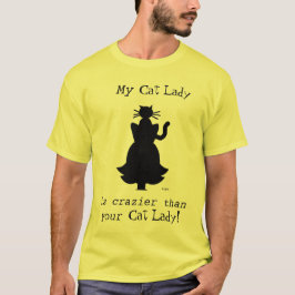 Camiseta Crazy Crazier de gato loco marido o novio