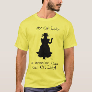 Camiseta Crazy Crazier de gato loco marido o novio