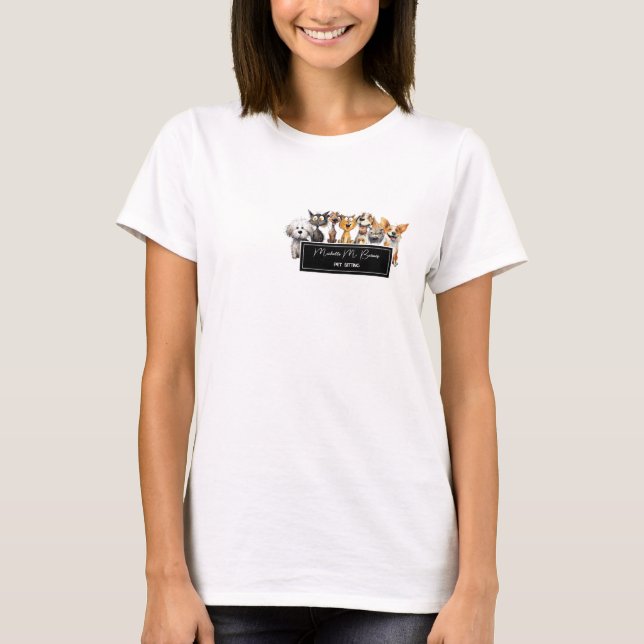 Camiseta Crazy Crazy Cats Perros Mascota Sitter Profesional (Anverso)