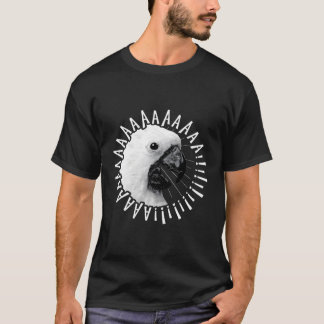 Camiseta Crazy Crazy Gritando Cockatoo Hoodie Parrot Bird