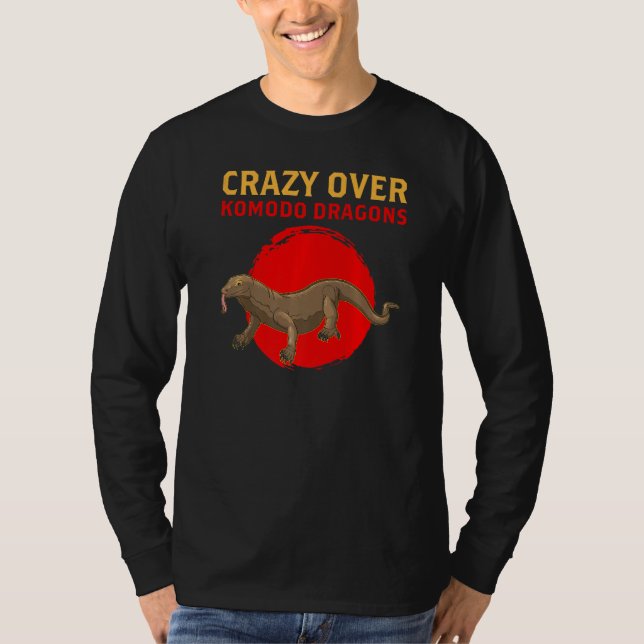 Camiseta Crazy Crazy Sobre Komodo Dragons Lizard Reptile (Anverso)