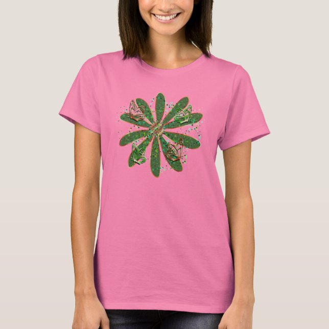 Camiseta Crazy Daisy ~ Butterflies (Anverso)