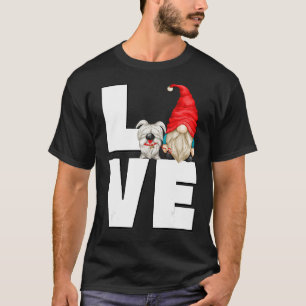 Camiseta Crazy Dog Dad Gnome Gráfico Para Mujeres Y Hombres