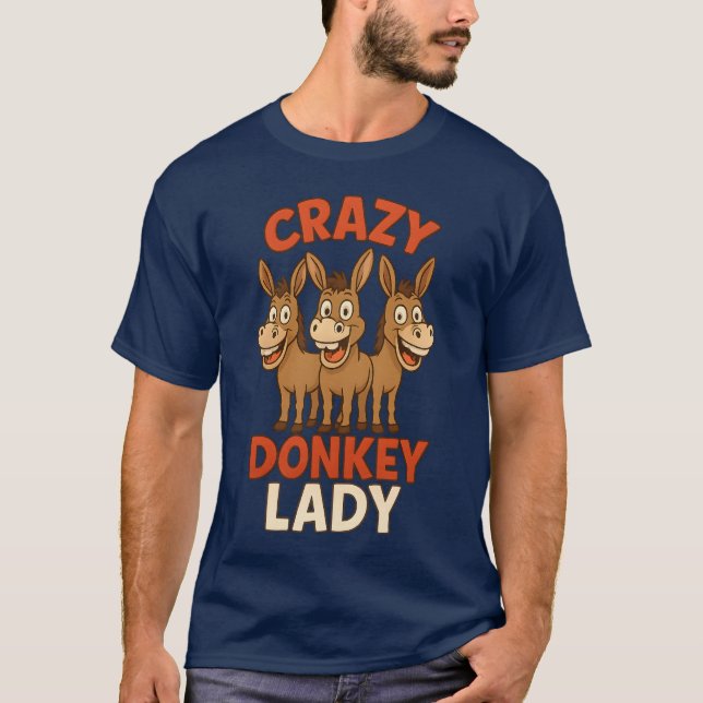 CAMISETA CRAZY DONKEY LADY (Anverso)