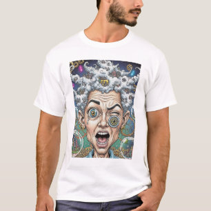 Camiseta Crazy Expression Caricature T-Shirt - Único y bol