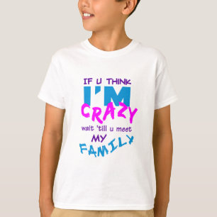 Camiseta Crazy Family T-shirt para niños