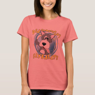Camiseta Crazy Flyball Perro Damas Ringer T-Shirt