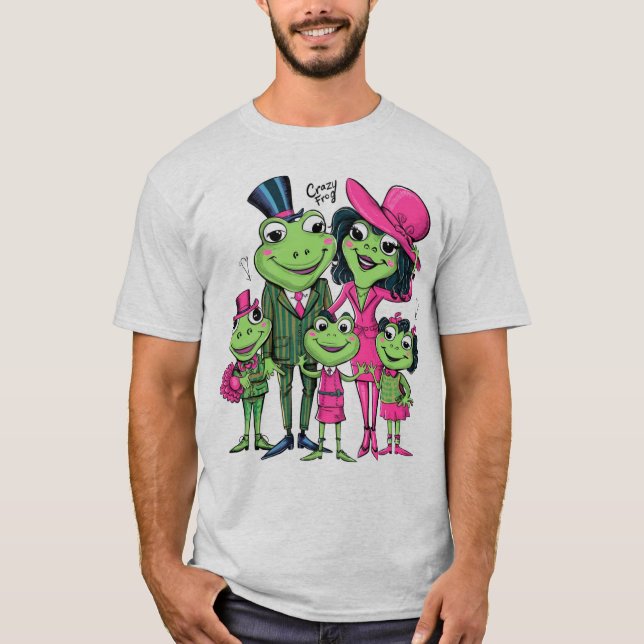 Camiseta crazy frog familyt-shirt (Anverso)