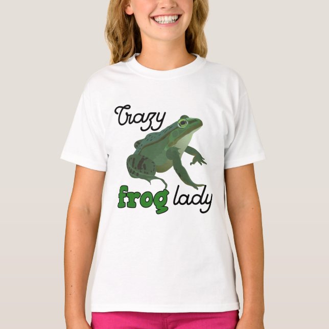 Camiseta Crazy Frog Lady Frog lover gifts (Anverso)