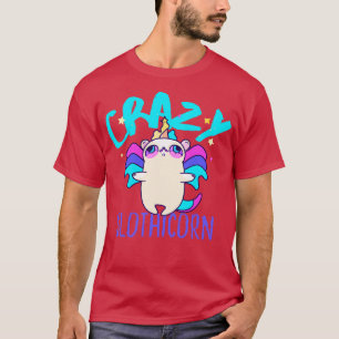 Camiseta Crazy Funny Slola Psicodélica Unicornio Mezcla Híb