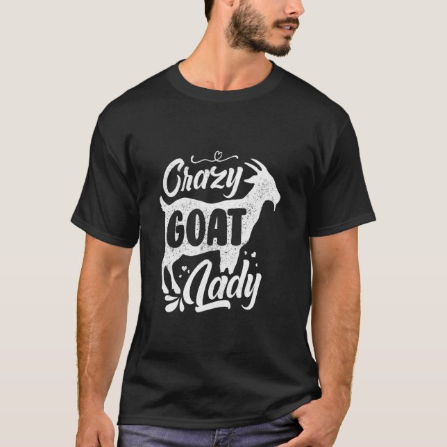 Camiseta Crazy Goat Lady (Anverso)