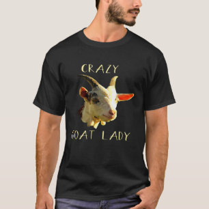 Camiseta Crazy Goat Lady Funny