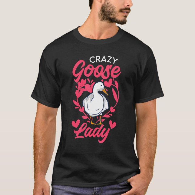 Camiseta Crazy Goose Lady (Anverso)