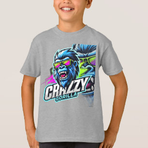 Camiseta Crazy Gorilla – Fuerza y Energía Salvaje