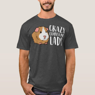 Camiseta Crazy Guinea Dama de Cerdo Mujeres Mascotas Guinea