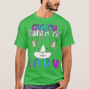Camiseta Crazy Guinea Pig Lady 70
