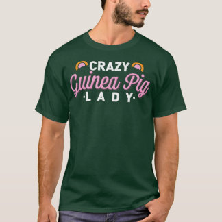 Camiseta Crazy Guinea Pig Lady Funny Múltiples Cerdos de Gu