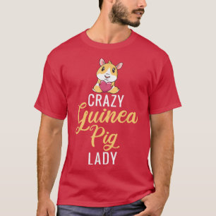 Camiseta Crazy Guinea Pig Lady Piggy Lover