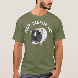 Camiseta Crazy Hamster Lady Cute Mascota Critter
