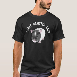 Camiseta Crazy Hamster Lady Cute Mascota Critter