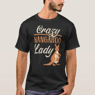 Camiseta Crazy Kangaroo Lady Wildlife Animal Australia