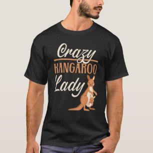 Camiseta Crazy Kangaroo Lady Wildlife Animal Australia 1