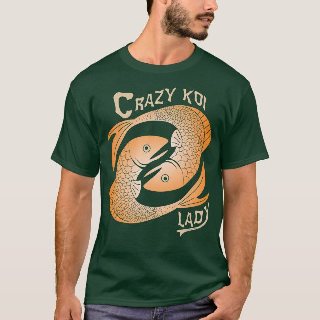 Camiseta Crazy Koi Lady (Anverso)