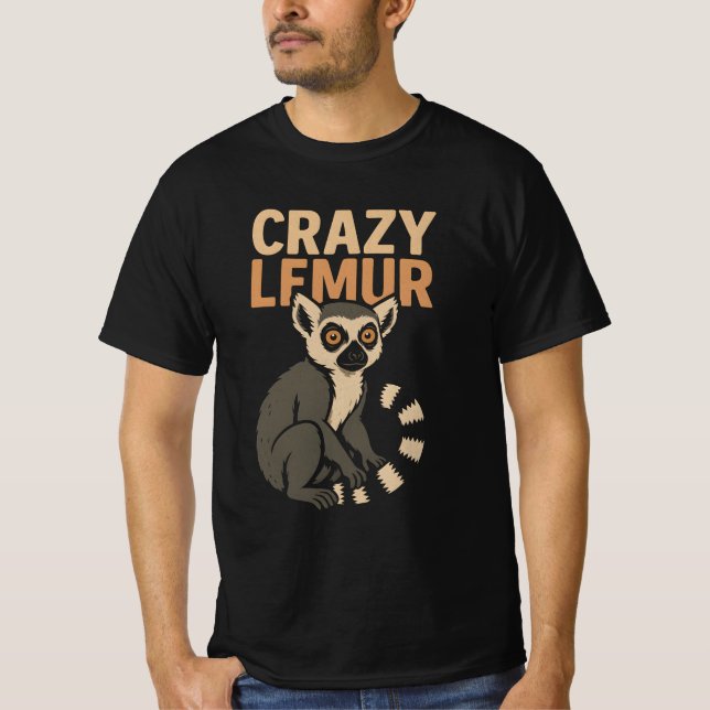 Camiseta Crazy Lemur (Anverso)