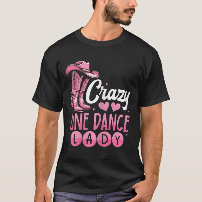 Camiseta Crazy Line Dance Lady Line Danzing (Anverso)