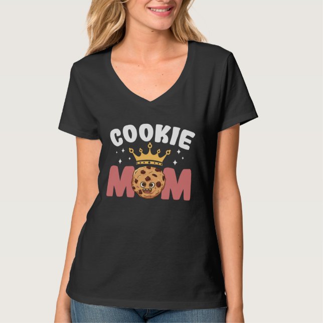 Camiseta Crazy Mom Baking Mama Baker Chef Dessert Mothers D (Anverso)