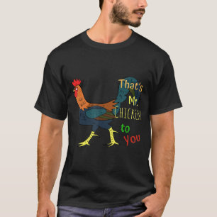 Camiseta Crazy Mrnew Chickmen Mujeres Jóvenes Rooster Farm