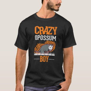 Camiseta Crazy Opossum Boy Possum Trash Cat