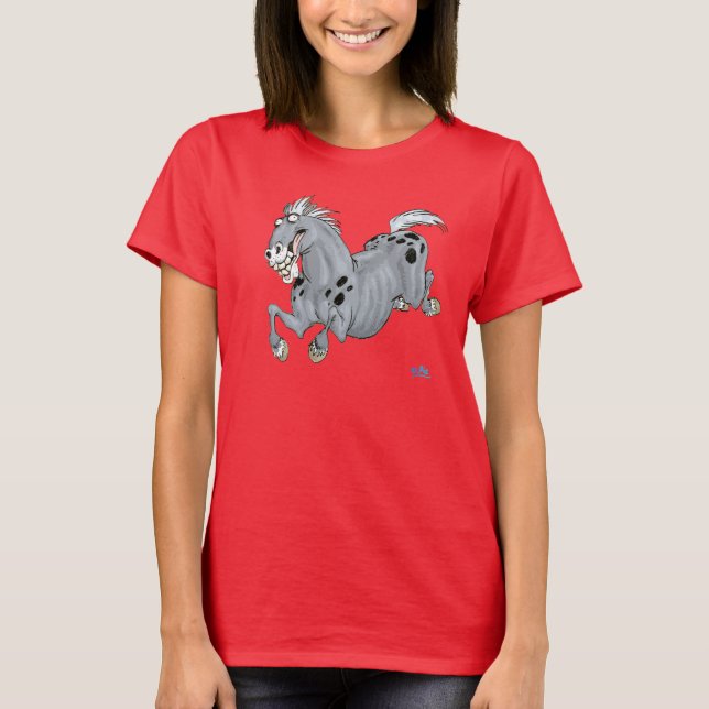 Camiseta Crazy Personalizado Horse Women T-Shirt (Anverso)