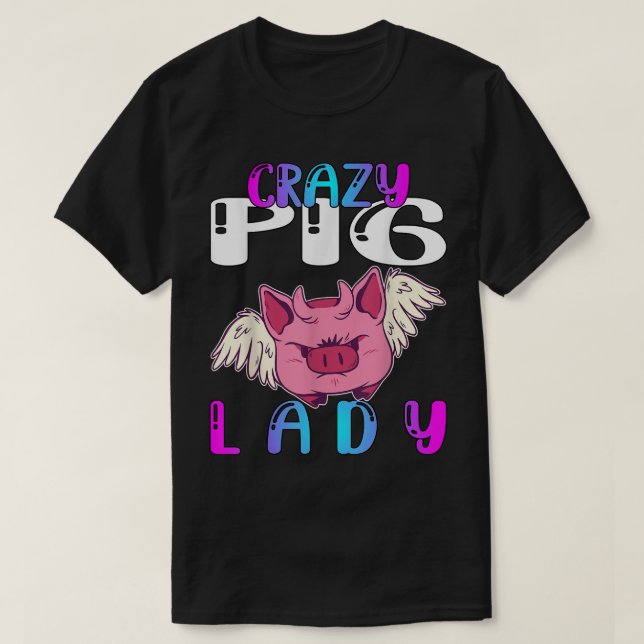 Camiseta Crazy Pig Lady 603 (Diseño del anverso)