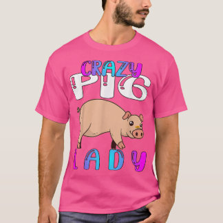 Camiseta Crazy Pig Lady 611