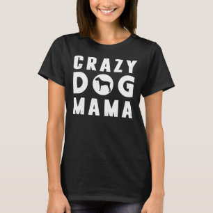Camiseta Crazy Pitbull Dog Mama