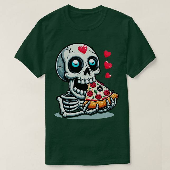 Camiseta Crazy Pizza Eater (Diseño del anverso)