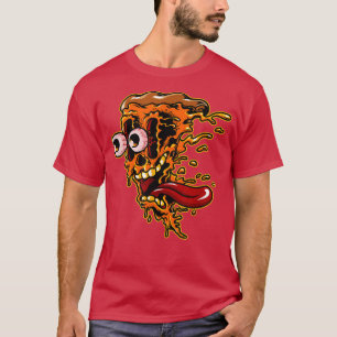 Camiseta Crazy Pizza Slice Comida Italiana De Plato Lover F