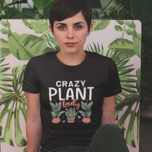 Camiseta Crazy Plant Lady Cute Gardening Woman