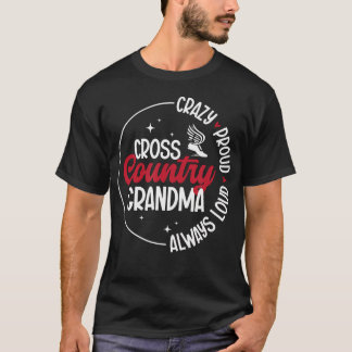 Camiseta Crazy Proud Cross Country Grandma Xc Grandmother