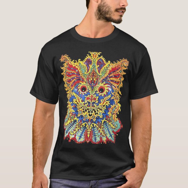 Camiseta Crazy Psychedelic Cats Eyes Louis Wain (Anverso)