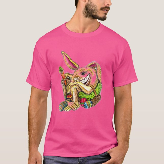 Camiseta Crazy Rabbit In The Basket  (Anverso)