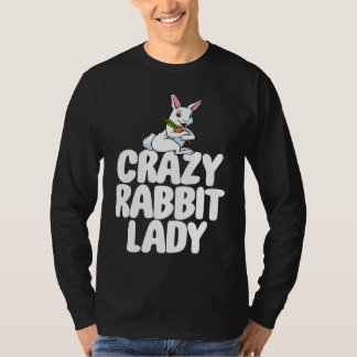 Camiseta Crazy Rabbit Lady  Women Crazy Bunny Lady