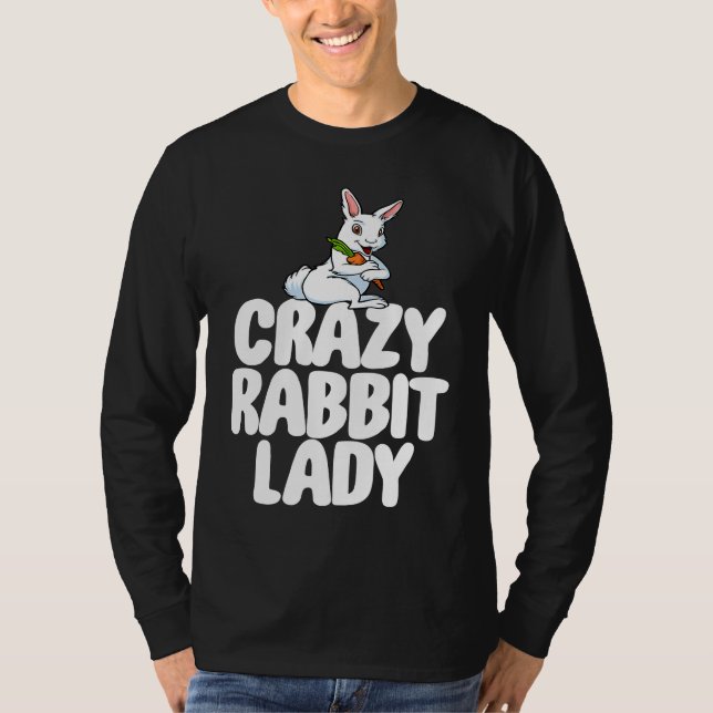 Camiseta Crazy Rabbit Lady  Women Crazy Bunny Lady (Anverso)